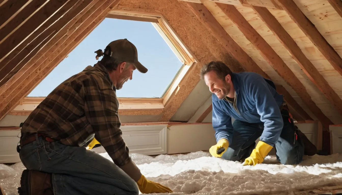 Friendly local provider inspecting an attic for rodent and wildlife entry points with a homeowner in Kansas City